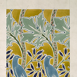 Design for New Silk Cloth, May 1901 (w / c and pencil on paper)
