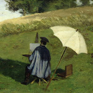 Desire Dubois Painting in the Open Air, c. 1852 (oil on canvas)