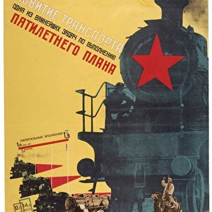 Development of the transport-one of the most important tasks, 1929 (Poster)