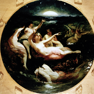 Diana and Her Nymphs, 1850 (oil on canvas)