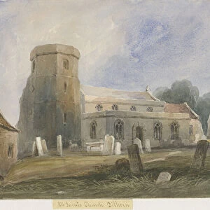 Dilhorne Church: water colour painting, nd [c1830-1840] (painting)