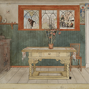 The Dining Room, from A Home series, c. 1895 (w / c on paper)