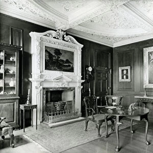 The Dining Room of the Treasurer's House, York, from The English Manor House (b/w photo)