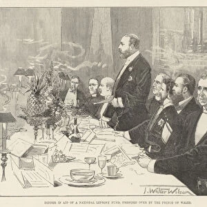 Dinner in Aid of a National Leprosy Fund, presided over by the Prince of Wales (engraving)