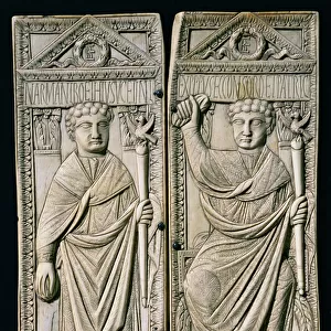 Diptych of Boethius (480-524) Consul in 487 AD (ivory)