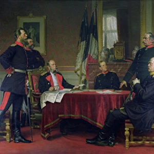 Discussion of a War Strategy in Versailles, 1900 (oil on canvas)