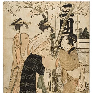 Display of Treasures at Mimeguri Shrine, 1799 (woodblock on paper)