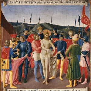 The Disrobing of Christ. Life of Christ, Armadio degli Argenti. (Tempera on wood, 1451-1453)