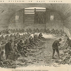 The distress in East London (engraving)