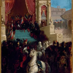 Distribution of the eagles and blessing of the flags, May 10, 1852 Print