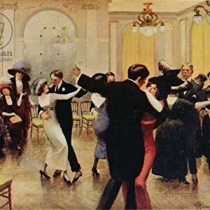 Doing the Tango, published in Femina, 1913 (colour litho)