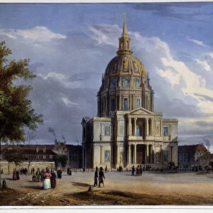 Dome des Invalides in "Paris en 1837"by Arnout