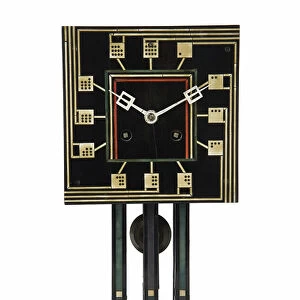 Domino Clock, 1917 (ebonised wood with ivory and plastic inlay)