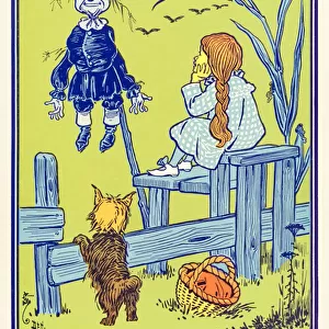 "Dorothy gazed thoughtfully at the Scarecrow. "from
