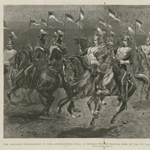 A double double musical ride by the 17th Lancers (engraving)