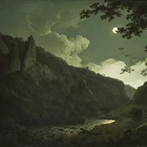 Dovedale by Moonlight, c. 1784-85 (oil on canvas)