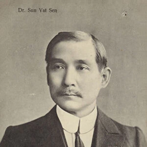 Dr Sun Yat Sen (b / w photo)
