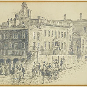Dr. White's House, King Street (from a print by Ralston), 1893-94 (pencil on paper)