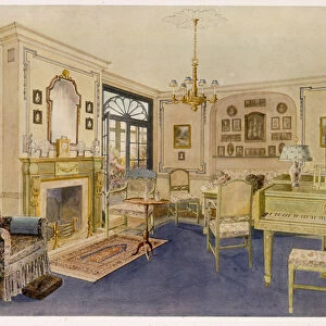 Drawing Room - Adam Revival style (colour litho)