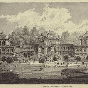 Dresden, The Zwinger, Interior View (engraving)