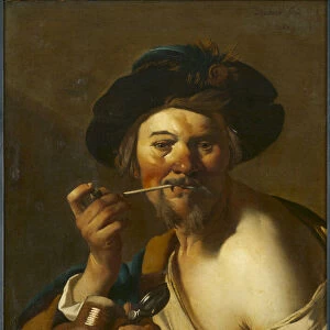 The Drinker (oil on canvas)