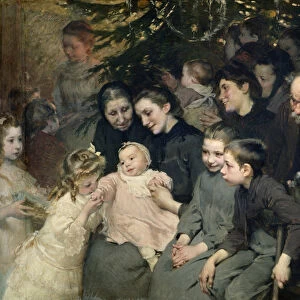 The Drop of Milk in Belleville: The Christmas Tree at the Dispensary, 1908 (oil