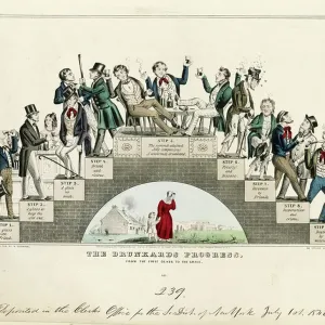 The drunkard's progress, or the direct road to poverty, wretchedness & ruin by John Warner Barber The drunkard's progress, or the direct road to poverty, wretchedness & ruin by John Warner Barber