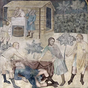 The Drunkenness of Noah, 1356-67 (fresco)