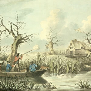 Duck Shooting, etched by Thomas Rowlandson (1756-1827), pub. by J