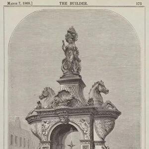 The Dudley Fountain, Mr James Forsyth, Sculptor (engraving)