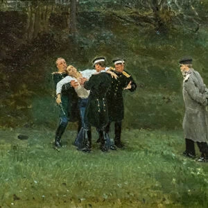 THE DUEL, 1897 (oil on canvas)