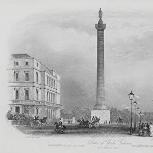 Duke of Yorks Column, from Waterloo Place (engraving)