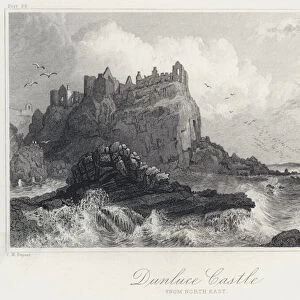 Dunluce Castle, from North East (engraving)