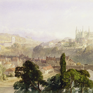 Durham Cathedral, 1846 (w / c with bodycolour over graphite on paper)