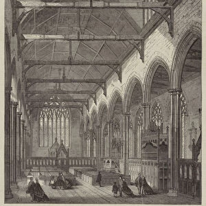 The Dutch Church, Austinfriars, recently restored (engraving)