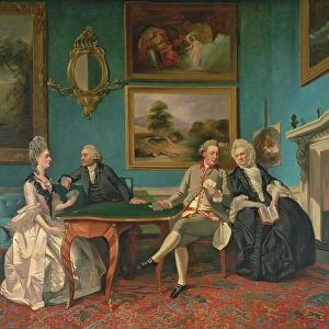 The Dutton Family in the Drawing Room of Sherborne Park, Gloucestershire, c