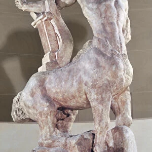 The Dying Centaur, cast for a bronze sculpture made in 1914 (plaster)