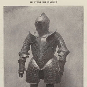 The Dymoke Suit of Armour (b / w photo)