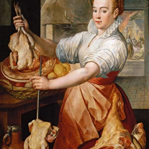 Early Netherlandish Art : The Cook (Christ in the House of Martha and Mary