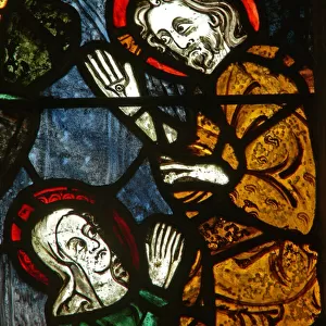 The east window depicting a scene from the life of St Mary Magdalene - Noli me Tangere