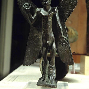 Eastern antiquite: bronze statuette of the demonic deity Pazuzu. From Assyria