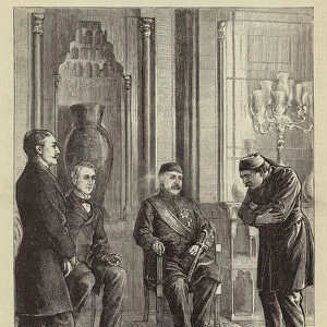 The Eastern Question, an Ambassadorial Audience with the Sultan (engraving)