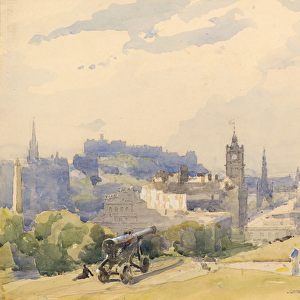 Edinburgh from Calton Hill, 1921 (w / c)