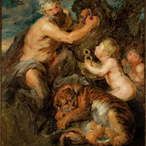 Education of Bacchus, c. 1630-40 (oil on canvas)