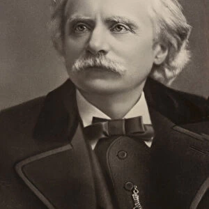 Edvard Grieg, Norwegian composer and pianist (1843-1907) (engraving)