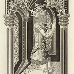 Edward III, about 1355, from St Stephens Chapel, Westminster (engraving)
