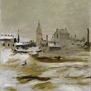Effect of Snow at Petit-Montrouge, 1870 (oil on canvas)