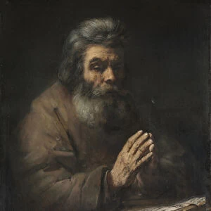An Elderly Man in Prayer, 1660-65 (oil on canvas)