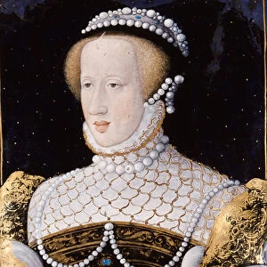 Eleonore of Habsburg (or Austria) (1498 - 1558), enamel, 1538