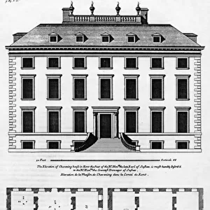 The Elevation of Chevening House in Kent, engraved by H